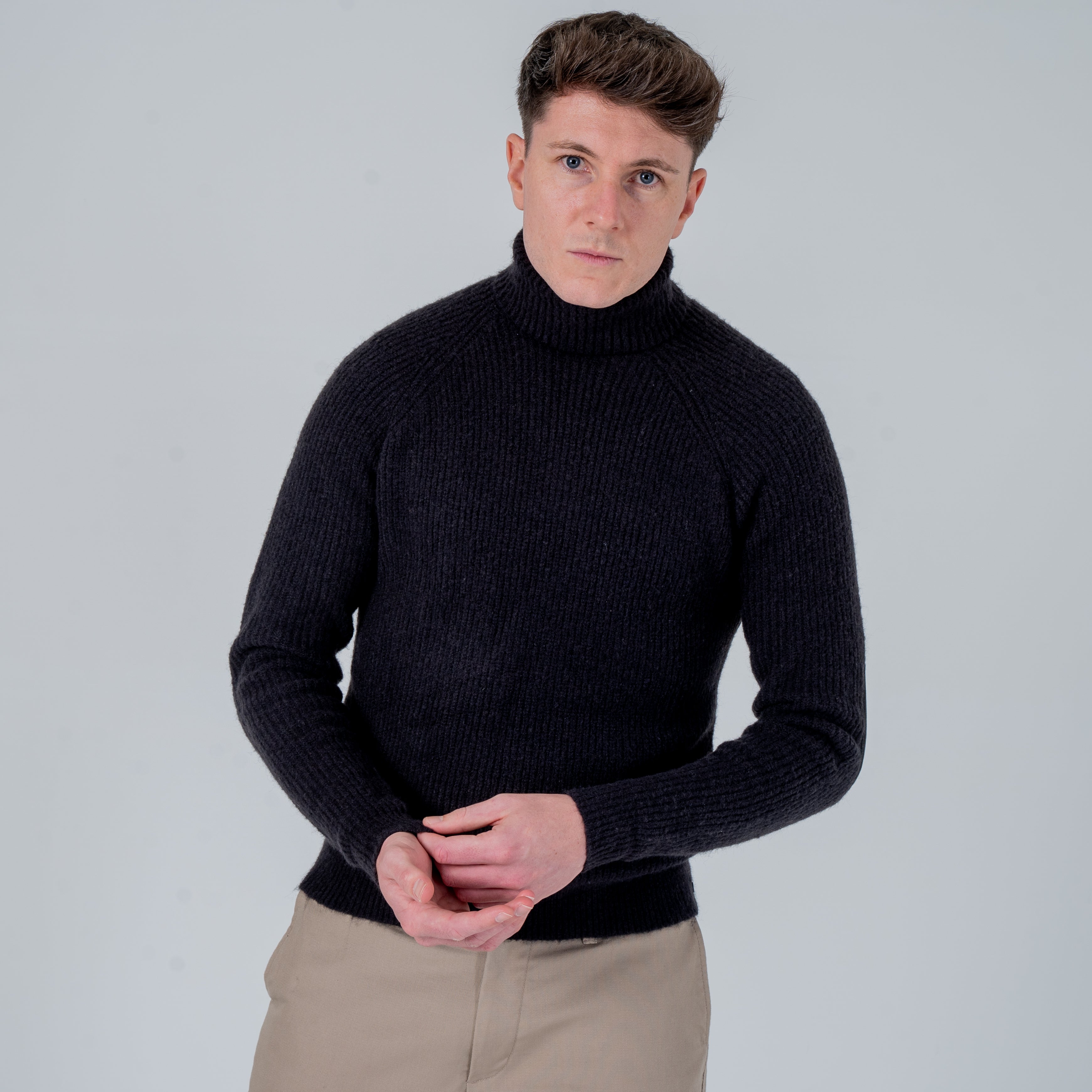 Rolled Up Men’s Winter Roll Neck