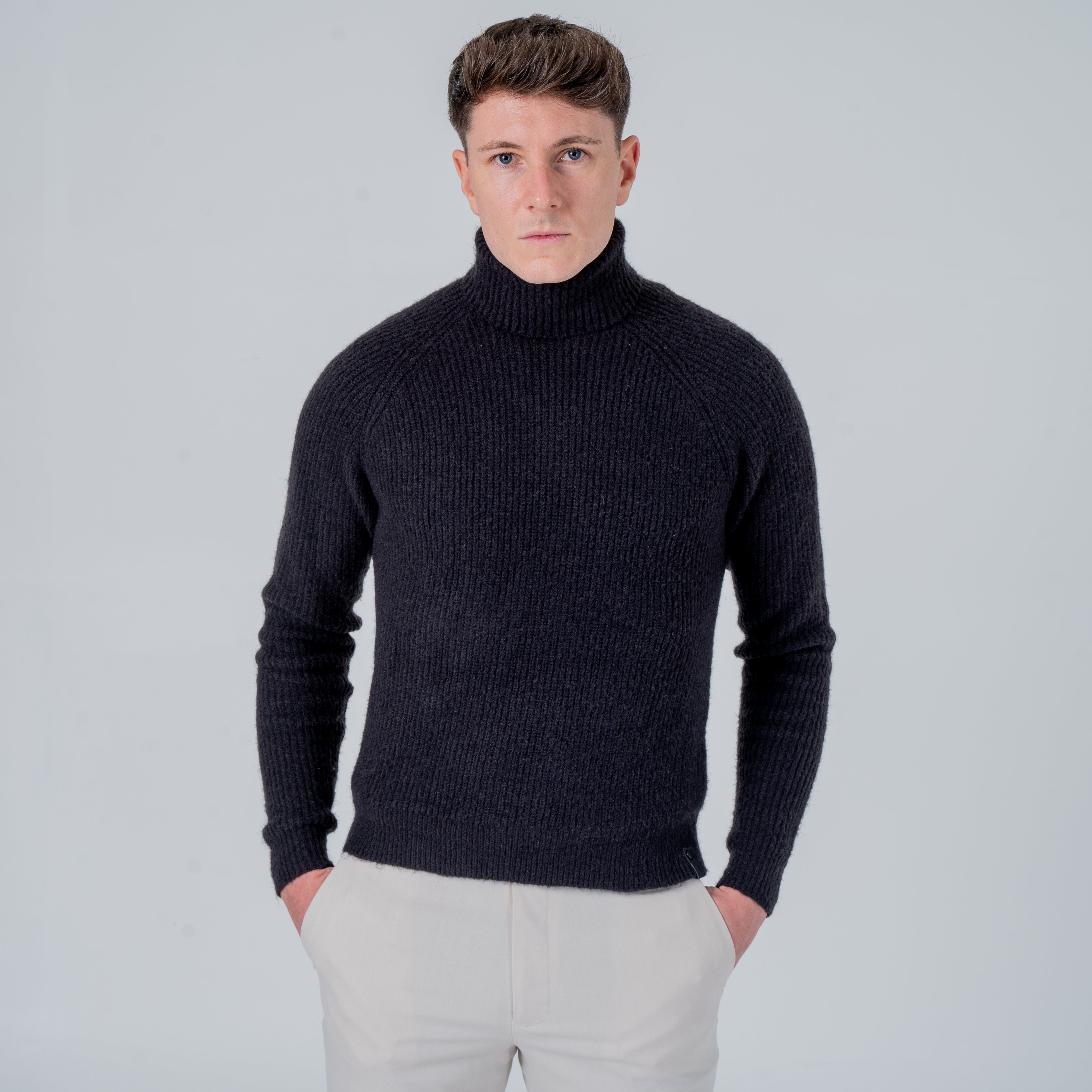 Rolled Up Men’s Winter Roll Neck